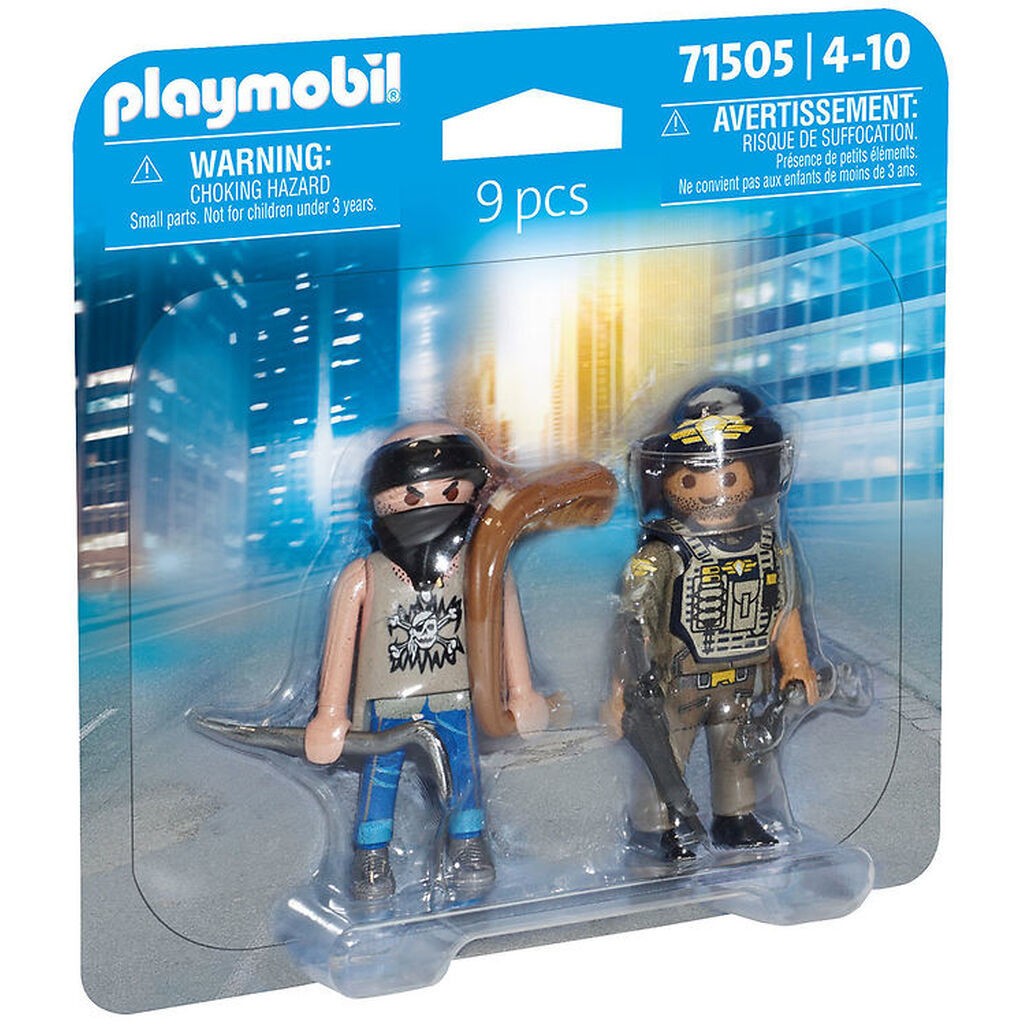 Playmobil Duopack - Taktisk Politi med Tyv - 71505 - 9 Dele